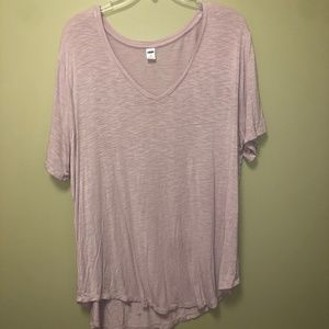 light pink short sleeve top